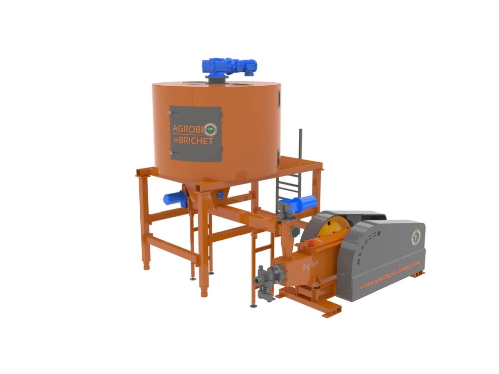 Presa brichetat mecanica rumegus paie BriqTech model: BT-060-400