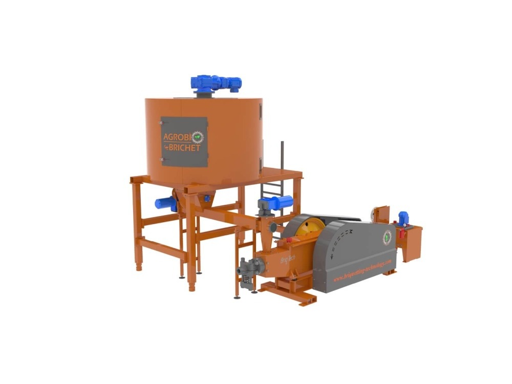 Presa brichetat mecanica rumegus paie BriqTech model: BT-065-500