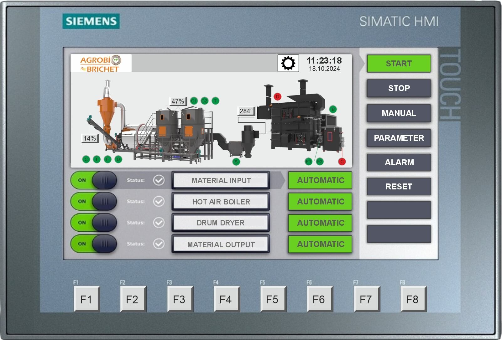 PLC Automatizare Digitalizare Uscator Rotativ Universal PLC Automatizare Digitalizare Uscator Rotativ Universal