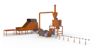 linie brichetare biomasa 600-900 kg ora
