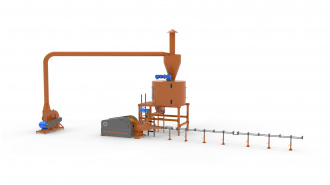 linie brichetare paie 300-400 kg-ora low-cost