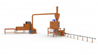 linie brichetare paie 400-600 kg-ora