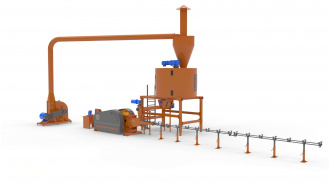 linie brichetare paie 400-600 kg-ora low-cost