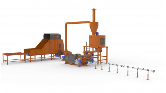 linie brichetare biomasa 600-900 kg ora