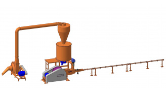 linie brichetare paie 300-400kgora