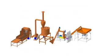 Linie Productie Peleti 350 - 500 Kg/Ora Matrita plana