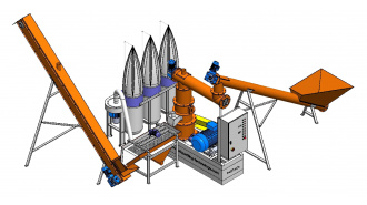 Minicomplex presa peleti rumegus paie "PellTech" model: GFD-0.5