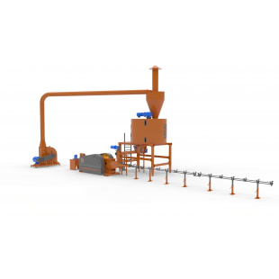 linie brichetare paie 400-600 kg-ora low-cost