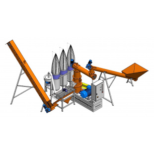 Minicomplex presa peleti rumegus paie "PellTech" model: GFD-0.5