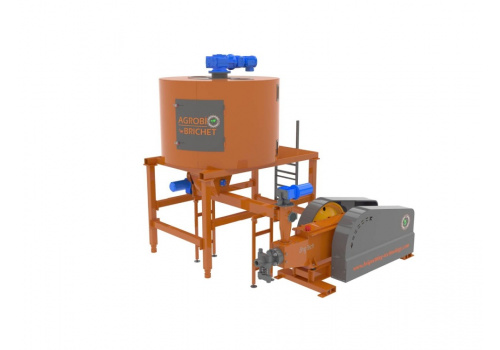 Presa brichetare mecanica rumegus paie 