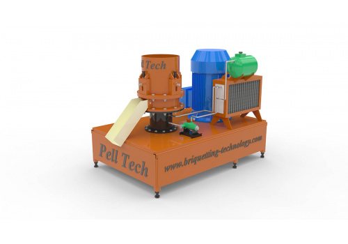 Masina presa peleti rumegus paie 