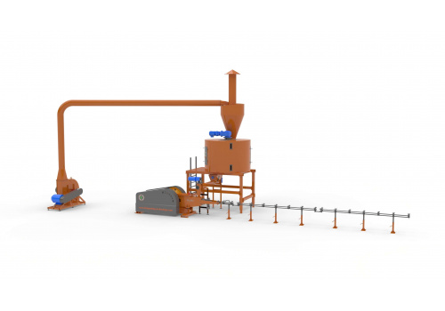 Linie brichetare rapita-paie producere brichete 300 kg/ora low-cost