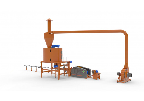 linie brichetare paie 400-600 kg-ora low-cost