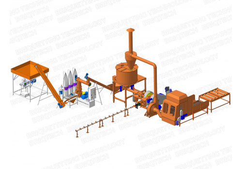 Linie Productie Peleti 350 - 500 Kg/Ora Matrita plana