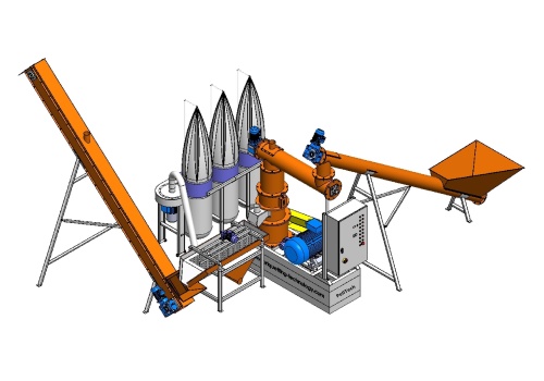 Minicomplex presa peleti rumegus paie 